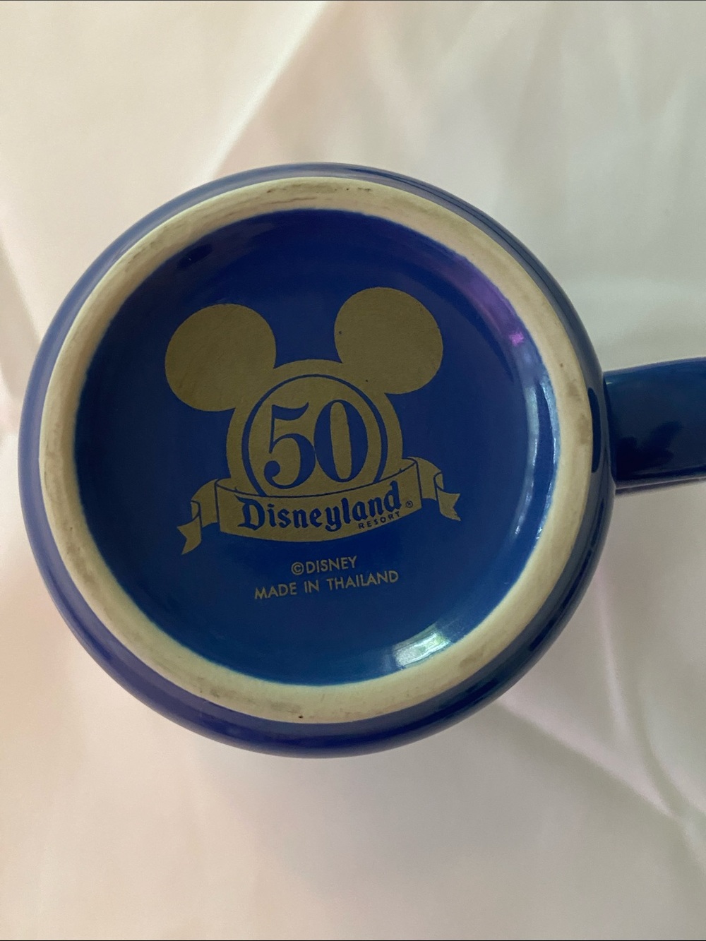 Disney Blue 50th Anniversary Castle & Characters Mug - Picture 2 of 4